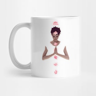 yoga flower girl Mug